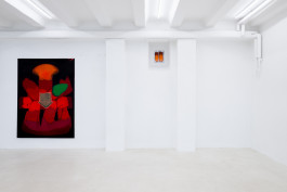 Luca Calaras solo show Knieinfarkt at JVDW gallery Duesseldorf JVDW contemporary art gallery in Düsseldorf