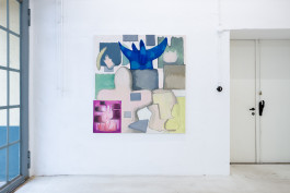 Luca Calaras solo show Knieinfarkt at JVDW gallery Duesseldorf, Germany JVDW contemporary art gallery in Düsseldorf