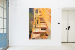 Solo exhibition fly by night by Travis MacDonald at JVDW gallery in Duesseldorf, Germany JVDW contemporary art gallery in Düsseldorf