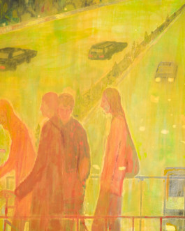 Solo exhibition fly by night by Travis MacDonald at JVDW gallery in Duesseldorf, Germany JVDW contemporary art gallery in Düsseldorf